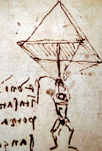 1495 - Paraquedas de Leonardo Da Vinci